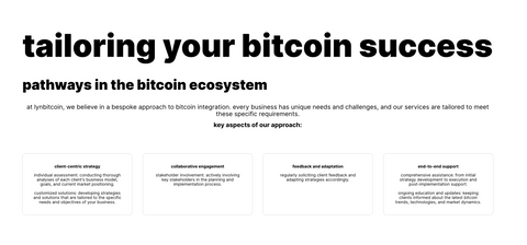 our approach - tailoring your bitcoin success